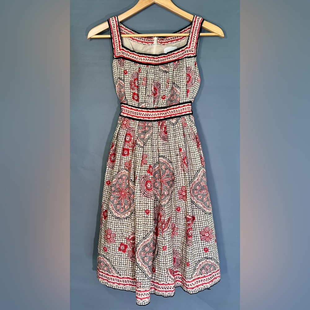 Anna Sui for Anthropologie Patterned Dress